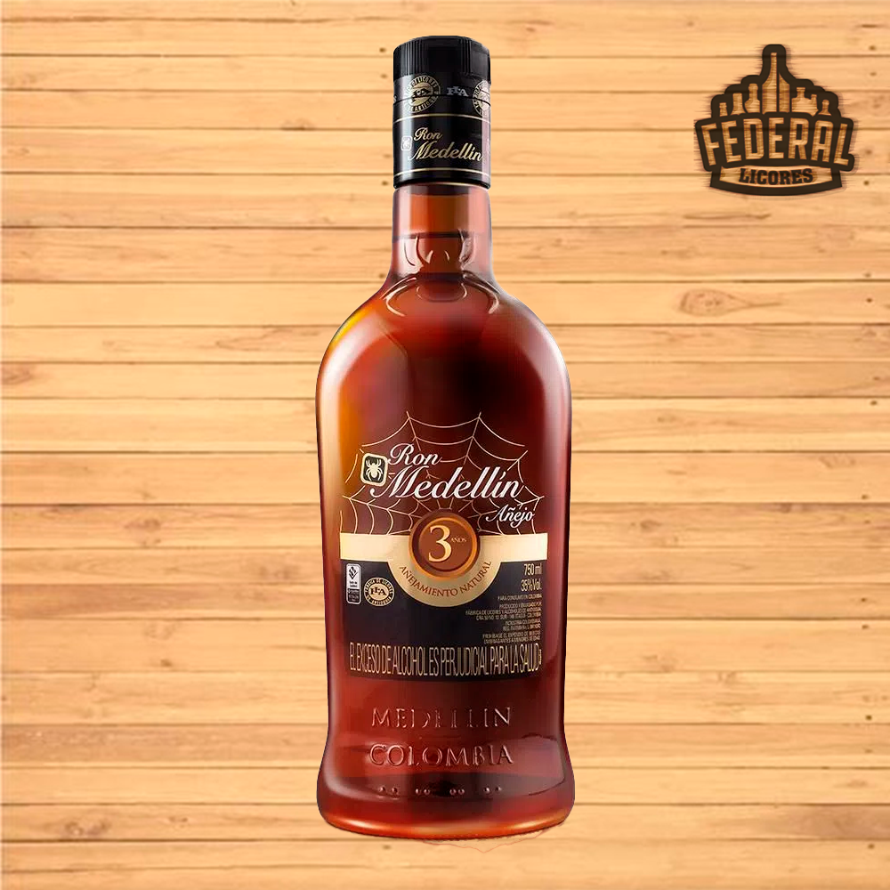 RON MEDELLIN 3 AÑOS 750 ML